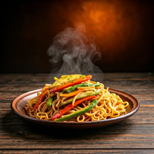 Tallarín saltado de verduras